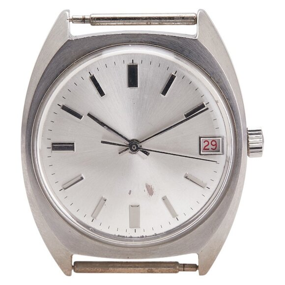 Citizen Homer Date Watch 4-182464TA Manual Winding Silver Dial Stainless S...
